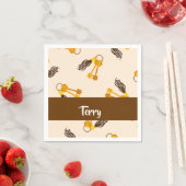 Gold House Keys on Pink Serviette (Beispiel)