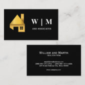 Gold-House-Logo Visitenkarte (Vorne/Hinten)