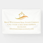 Gold House Real Anwesen Company Custom Marketing Banner (Horizontal)