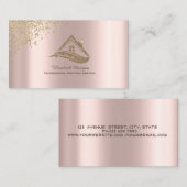 Gold House Roof Brush Diamonds Visitenkarte (Vorne/Hinten)