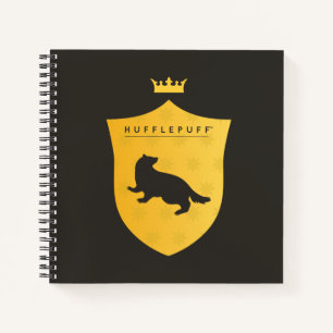 Gold HUFFLEPUFF™ Crowned Crest Notizblock