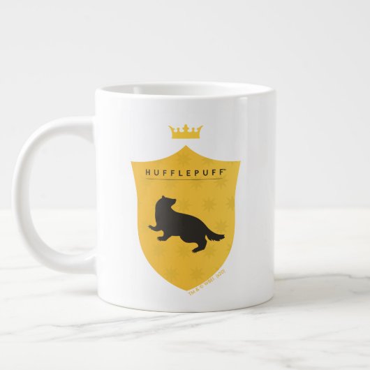 Gold HUFFLEPUFF™ Crowned Wappen Jumbo-Tasse (Links)