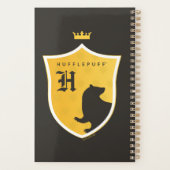 Gold HUFFLEPUFF™ gekröntes gekröntes Wappen Planer (Rückseite)
