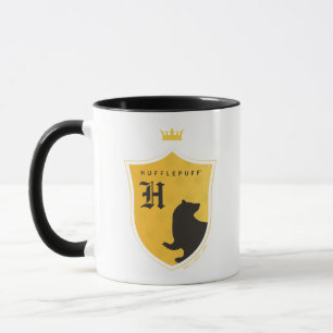 Gold HUFFLEPUFF™ gekröntes gekröntes Wappen Tasse