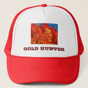 GOLD HUNTER hat rote, orange-gelbe Blätter Truckerkappe