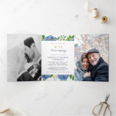 Gold Hydrangea Einladung zum 50. Hochzeitstag (Innenseite)