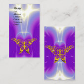 GOLD HYPER BUTTERFLY Lila, Ultra Violet Lights Visitenkarte (Vorne/Hinten)