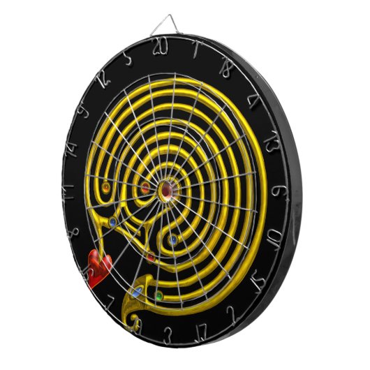 GOLD HYPER LABYRINTH, Black Dartscheibe (Vorderseite rechts)