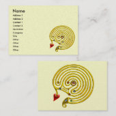 GOLD HYPER LABYRINTH VISITENKARTE (Vorne/Hinten)