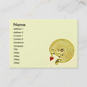 GOLD HYPER LABYRINTH VISITENKARTE