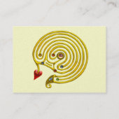 GOLD HYPER LABYRINTH VISITENKARTE (Rückseite)