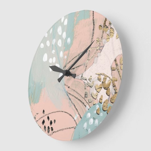 Gold I Große Wanduhr (Winkel)