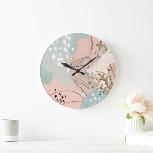 Gold I Große Wanduhr (Zuhause)