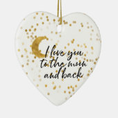 Gold I Liebe Keramikornament (Rechts)