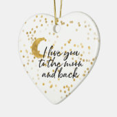 Gold I Liebe Keramikornament (Links)