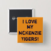 Gold, i-Liebe, mein McKenzieTigers! Button (Vorne & Hinten)