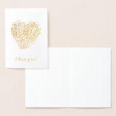Gold I Liebe Sie Dotted Heart Folienkarte (Anzeige)