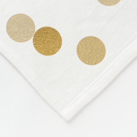 Gold I Liebe Sie zum Mond Confetti Fleecedecke (Ecke)