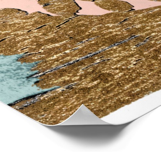 Gold I Poster (Ecke)