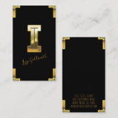 Gold-I-Visitenkarte für den Erstflug und die Grenz Visitenkarte (Vorne/Hinten)