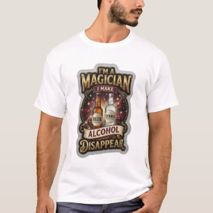 Gold ICH BIN EIN ZAUBERER ICH LASS ALKOHOL VERSCHW T-Shirt
