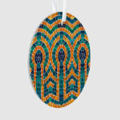 GOLD ICONS MOSAIC Acrylic Circle Ornament (Vorderseite)