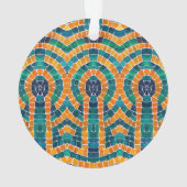 GOLD ICONS MOSAIC Acrylic Circle Ornament (Rückseite)