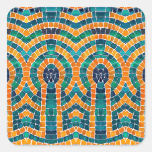 GOLD ICONS MOSAIC Kleine Aufkleber