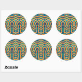 GOLD ICONS MOSAIC Large Round Stickers (Blatt)