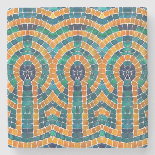 GOLD ICONS MOSAIC Marbella Stone Untersetzer (Vorderseite)