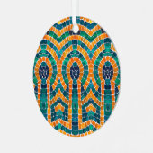 GOLD ICONS MOSAIC Metal Circle Ornament (Vorderseite links)