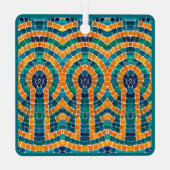 GOLD ICONS MOSAIC Metal Square Ornament (Rückseite)