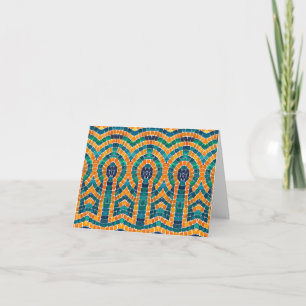 GOLD ICONS MOSAIC Note Card Karte