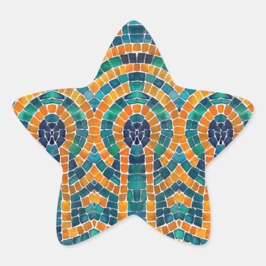 GOLD ICONS MOSAIC Star Stickers (Vorderseite)