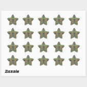 GOLD ICONS MOSAIC Star Stickers (Blatt)