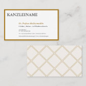Gold-ID-Karten Visitenkarte (Vorne/Hinten)