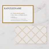 Gold-ID-Karten Visitenkarte (Vorne/Hinten)
