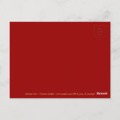 Gold-Ideogramm des chinesischen Affen P Postkarte (Rückseite)