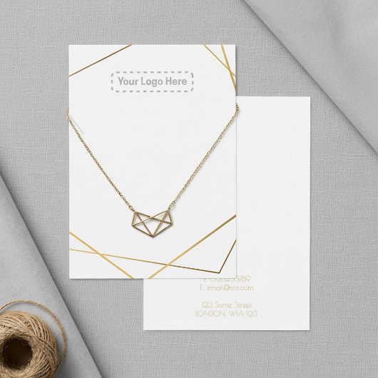 Gold Ihrer Logo-Kette oder Armband-Grafikkarte