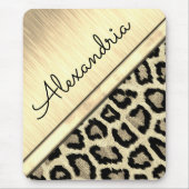 Gold-Illumination Leopard Print Mousepad (Vorne)