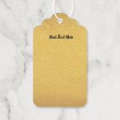 Gold Illustration Fantasy Owl Moon Head Big Eyes Geschenkanhänger (Rückseite)