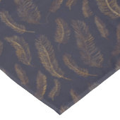 Gold Illustriert Feather Tischdecke (Schrägansicht)