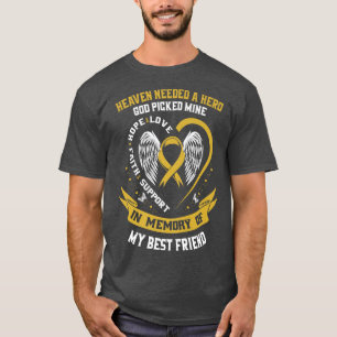 Gold im Gedächtnis meines besten Freundes Krebs im T-Shirt