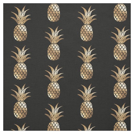 Gold Imitat Ananas Stoff (Muster)