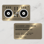 Gold Imitat DJ Controller Visitenkarte (Vorne/Hinten)
