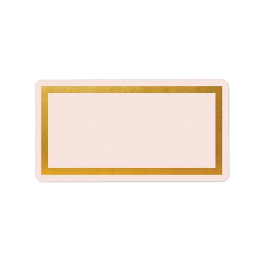 Gold-Imitat-Folie Adressaufkleber (Vorne)