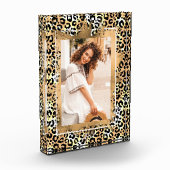 Gold Imitate auf Leopard Print Foto Block (Links)