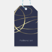 Gold-Imitate belichten jede Farbenkontrolle Geschenkanhänger (Rückseite)