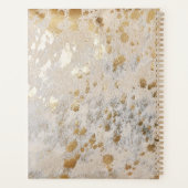 Gold Imitate Cowhide Print Metallic Cowgirl Wester Planer (Rückseite)