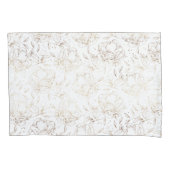 Gold Imitate Elegante handgezeichnete Florals Hoch Kissenbezug (Vorderseite)